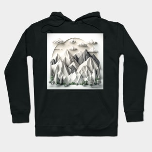 Origami mountains Hoodie